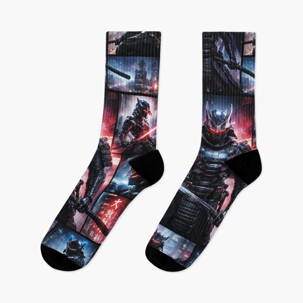 Item preview, Cyber Samurai Warrior – Futuristic Ronin Collage designed and sold by Mauswohn.