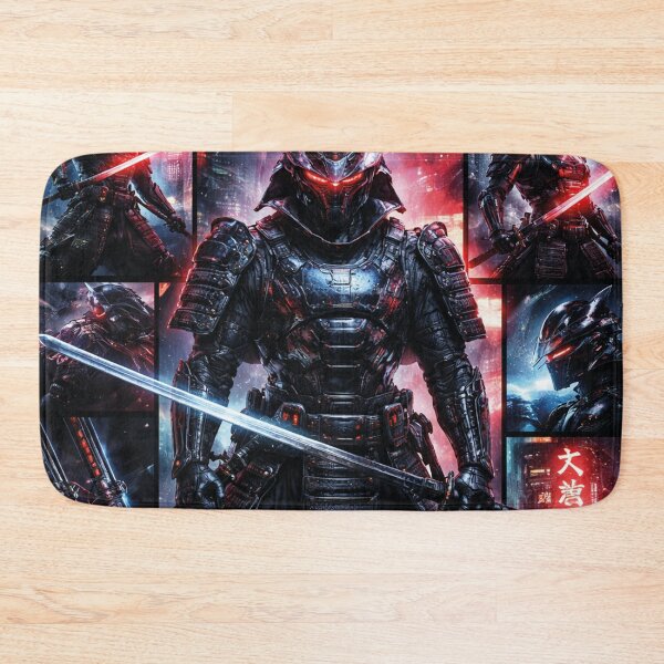 Item preview, Cyber Samurai Warrior – Futuristic Ronin Collage designed and sold by Mauswohn.