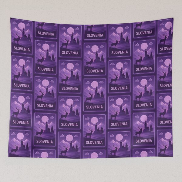 Item preview, Slovenia Neon Travel designed and sold by Thistle-TShop.