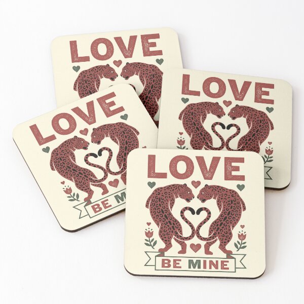 Item preview, Love Be Mine Vintage Red Leopard Heart designed and sold by zzz888.