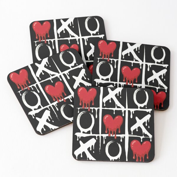 Item preview, Dripping Heart XO Tic Tac Toe Design designed and sold by LashondaGreen89.