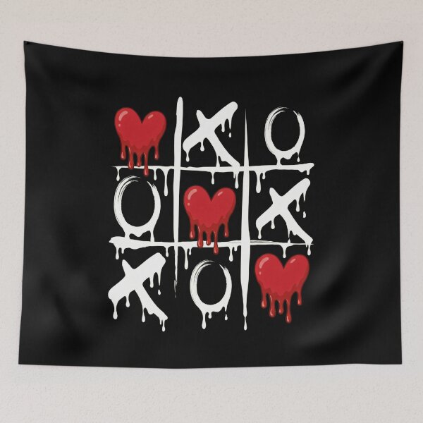 Item preview, Dripping Heart XO Tic Tac Toe Design designed and sold by LashondaGreen89.