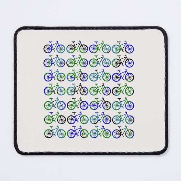 Item preview, Bike Pattern in Cool Tones designed and sold by MountainBikings.