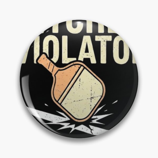 Item preview, Rebellious Pickleball Kitchen Violator | Edgy Distressed Sport Art designed and sold by blakfrog.