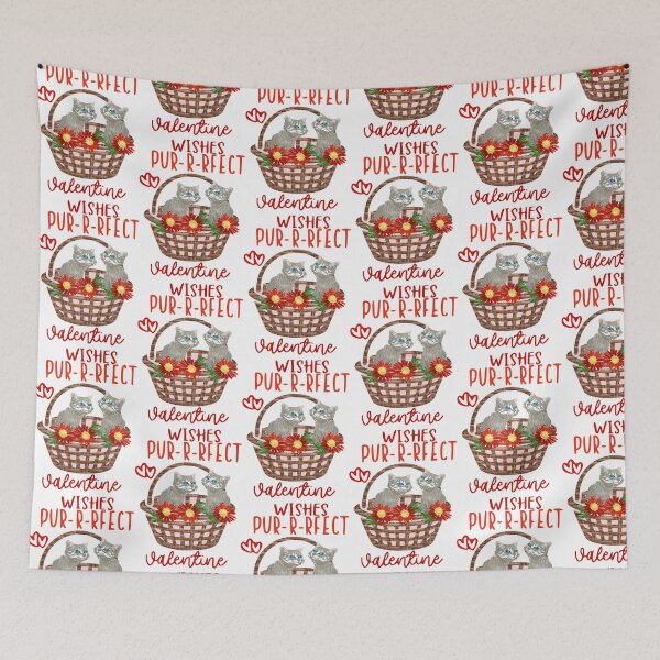 Item preview, Purrfect Valentine Wishes designed and sold by aldona.