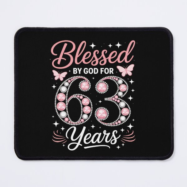 Item preview, Blessed By God For 63 Years Old 63rd Birthday Party designed and sold by repconomArt.