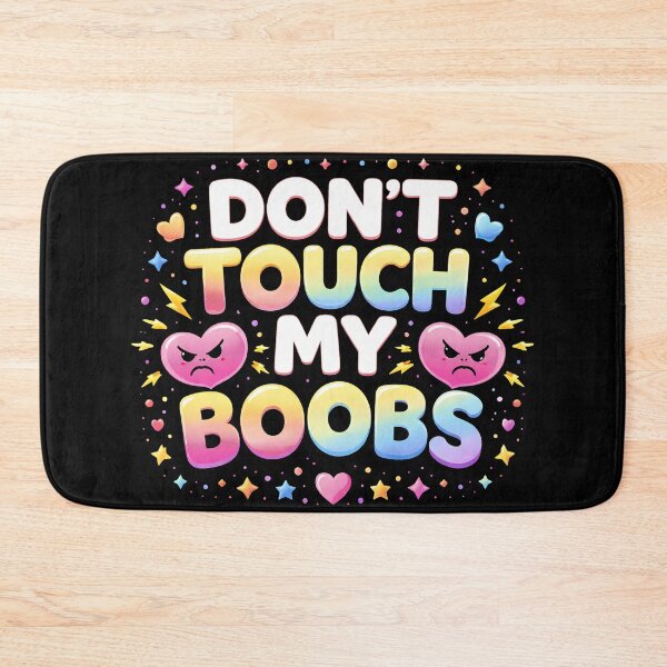 Item preview, Don't Touch My Boobs – Funny Feminist Illustration designed and sold by Arte Cartoon From TagTeam Group.