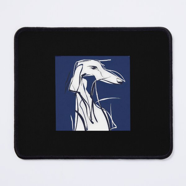 Item preview, Borzoi Blue Abstract designed and sold by tlviyckyudi22.