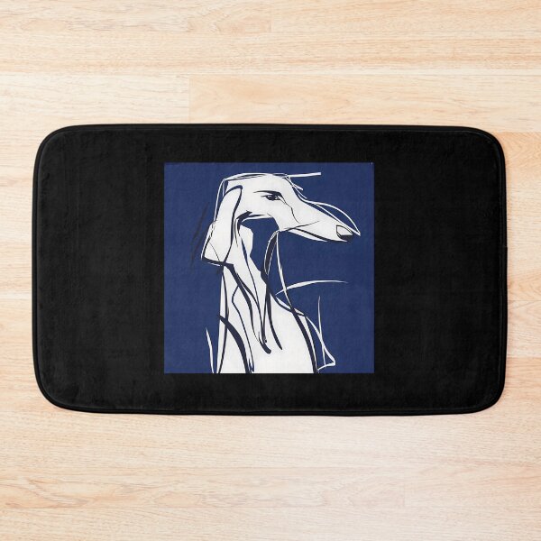 Item preview, Borzoi Blue Abstract designed and sold by tlviyckyudi22.
