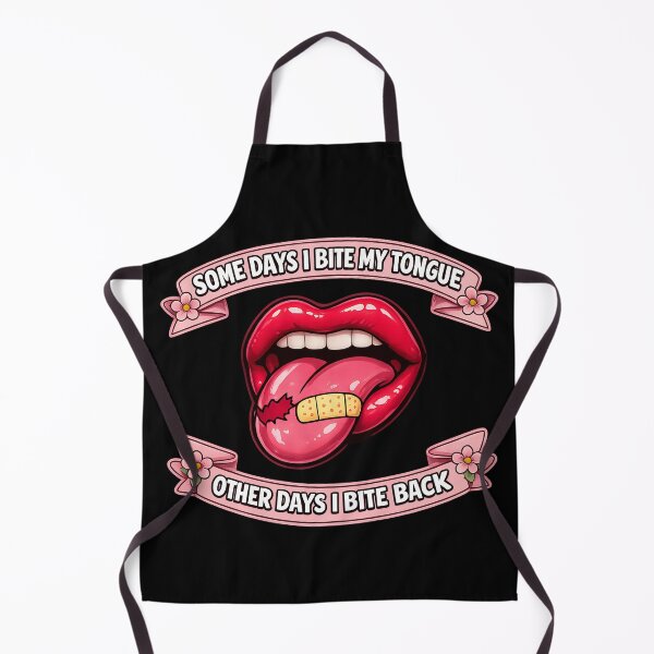 Item preview, Some Days I Bite My Tongue Other Days I Bite Back – Floral Variant designed and sold by TeeTimeTreasure.