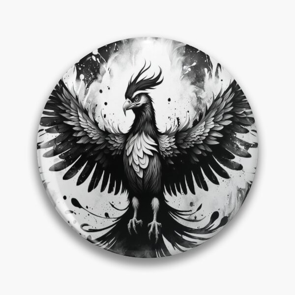 Item preview, Black and White Phoenix designed and sold by FrenchRomani.