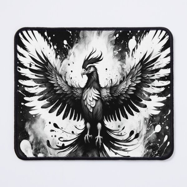 Item preview, Black and White Phoenix designed and sold by FrenchRomani.