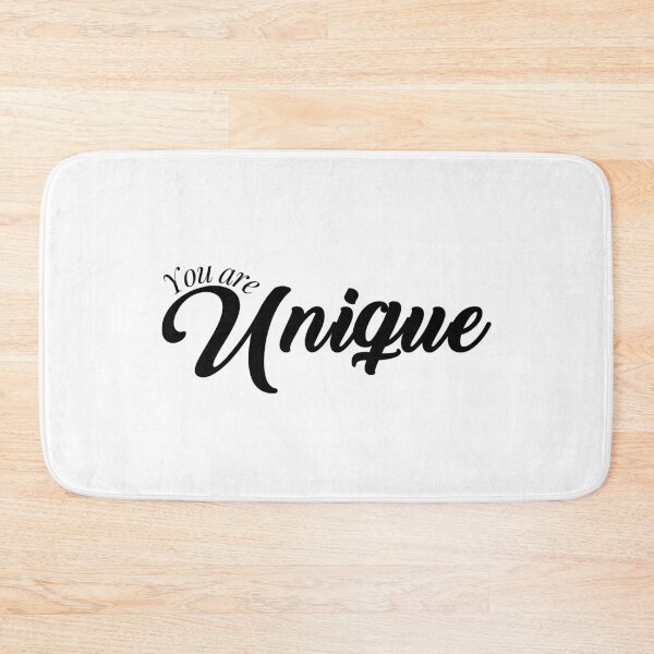 Item preview, You are unique, Motivational Quote, simple black word designed and sold by BlareBlare.