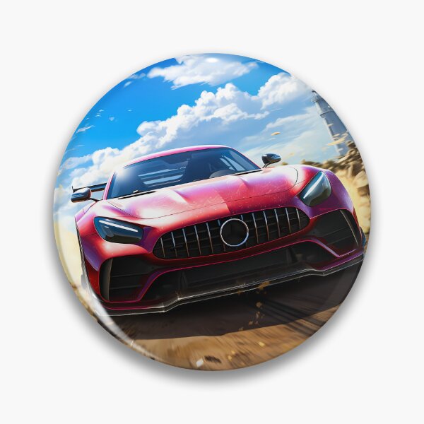 Item preview,  Sports Coupe Charging Through Sandy Curve Blue Sky Horizon designed and sold by RevUpDesign.