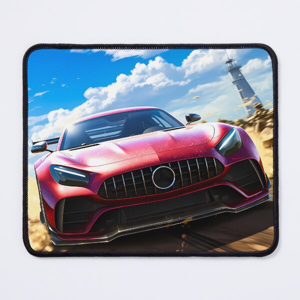 Item preview,  Sports Coupe Charging Through Sandy Curve Blue Sky Horizon designed and sold by RevUpDesign.