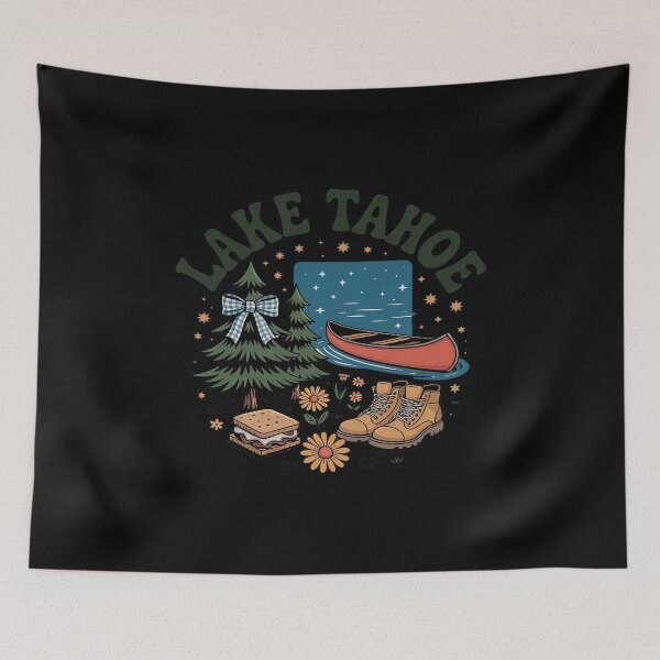 Item preview, Lake Tahoe Hiking Boho Nature Coquette designed and sold by HORIZBoutique.