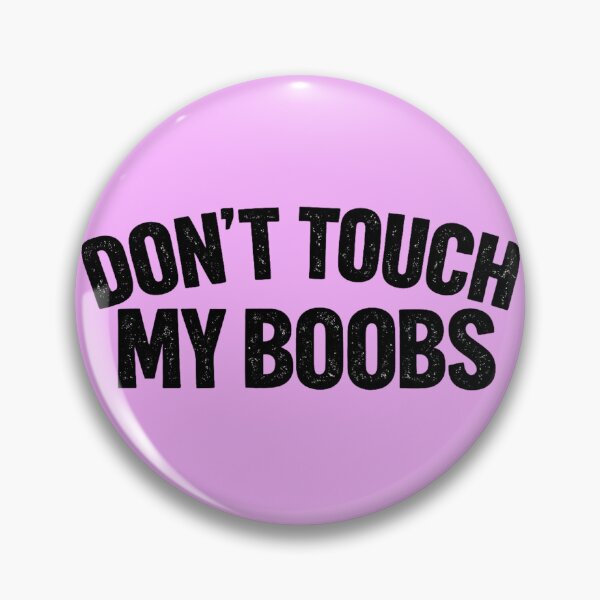 Item preview, Don't Touch My Boobs Black Illustrations designed and sold by Arte Cartoon From TagTeam Group.