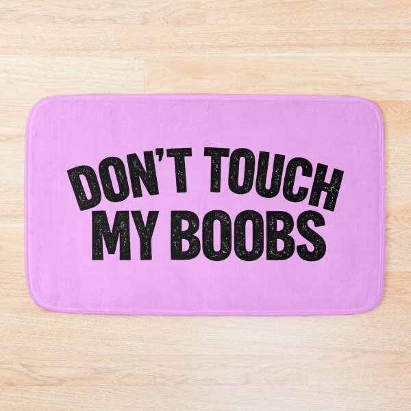 Item preview, Don't Touch My Boobs Black Illustrations designed and sold by Arte Cartoon From TagTeam Group.