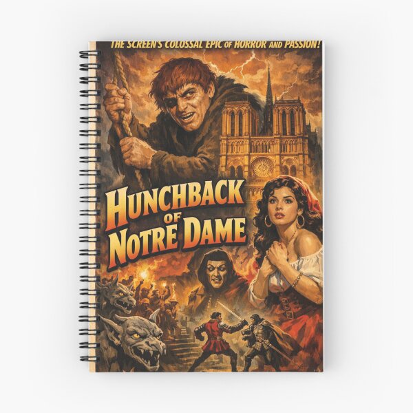 Item preview, Hunchback of Notre Dame – Epic Retro Movie Poster designed and sold by Mauswohn.