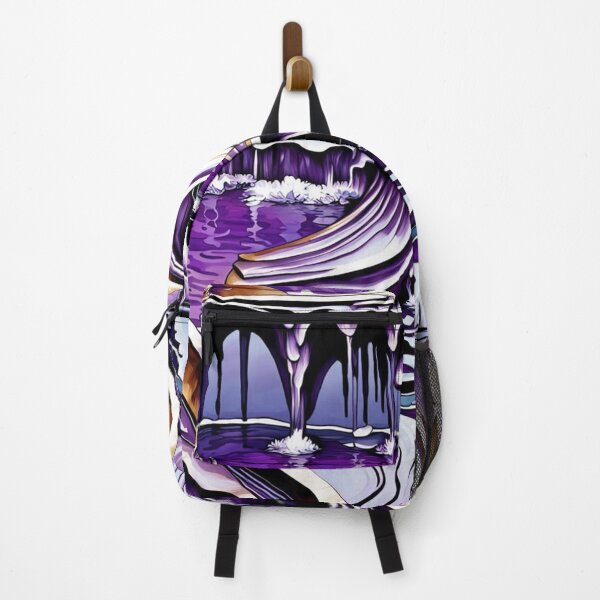 Item preview, Purple Abstract Landscape with Flowing Cascades designed and sold by FrenchRomani.