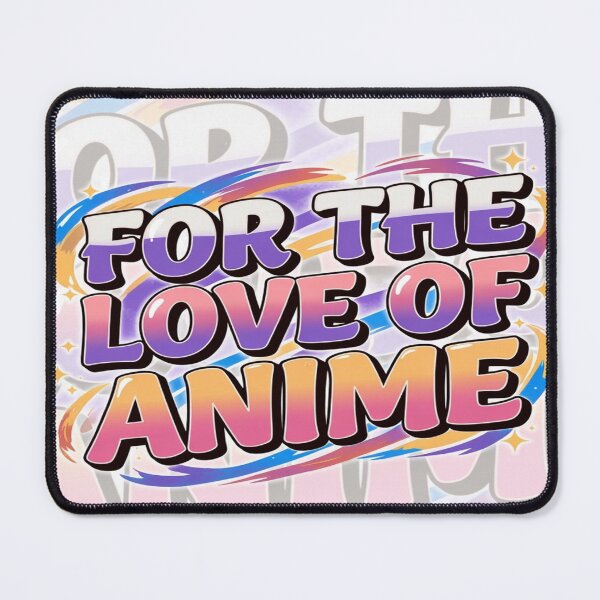 Item preview, For the Love of Anime – Colorful Otaku Typography Design designed and sold by Sushikidsntod.