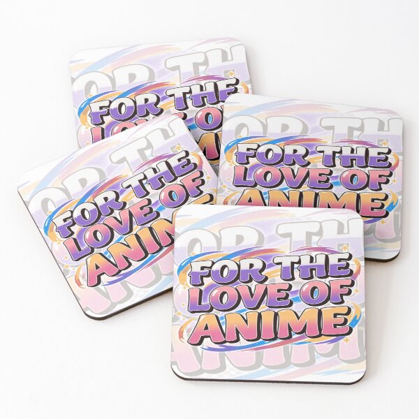 Item preview, For the Love of Anime – Colorful Otaku Typography Design designed and sold by Sushikidsntoddlers.