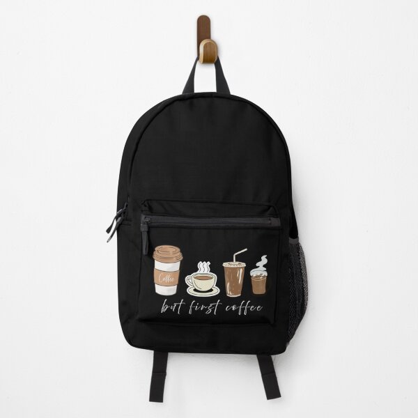 Item preview, But First Coffee — Funny Coffee Quote Journal, Caffeine Lover Sticker, Morning Motivation Wall Art designed and sold by Dharaamagnetiix.