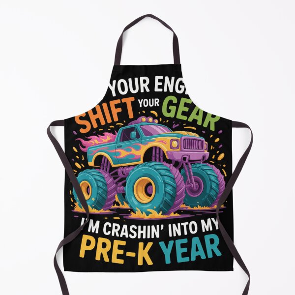 Item preview, Back to School Pre-K Monster Truck First Day School designed and sold by conliftporber.