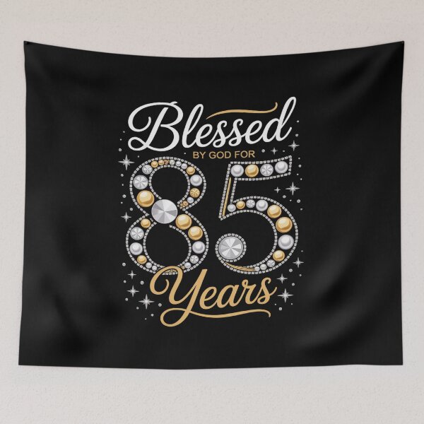 Item preview, Blessed By God For 85 Years Old 85th Birthday Party designed and sold by repconomArt.