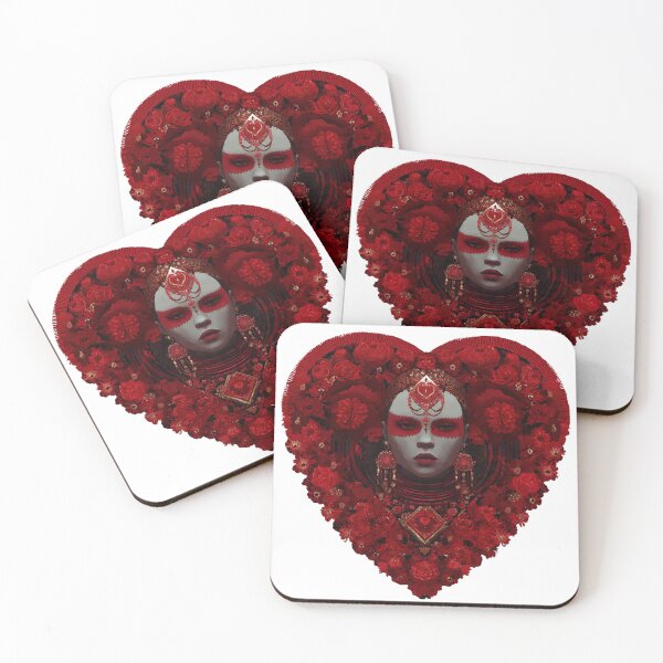 Item preview, Red Valentine Heart Artwork Romantic Seasonal Aesthetic designed and sold by PluffyPanda.