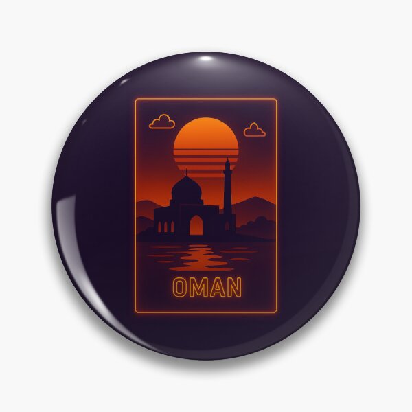 Item preview, Oman Neon Travel designed and sold by Thistle-TShop.