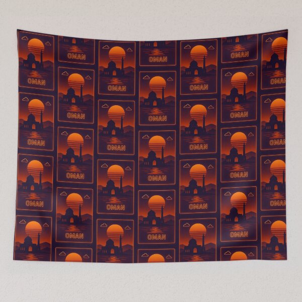 Item preview, Oman Neon Travel designed and sold by Thistle-TShop.