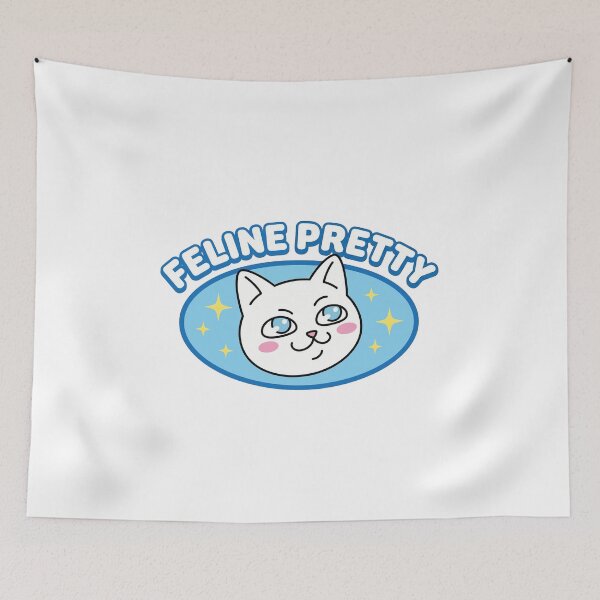 Item preview, Feline Pretty | Cute Kawaii Cat Aesthetic Pun designed and sold by AdyKurniawan.