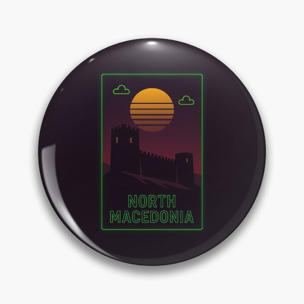 Item preview, North Macedonia Neon Travel designed and sold by Thistle-TShop.