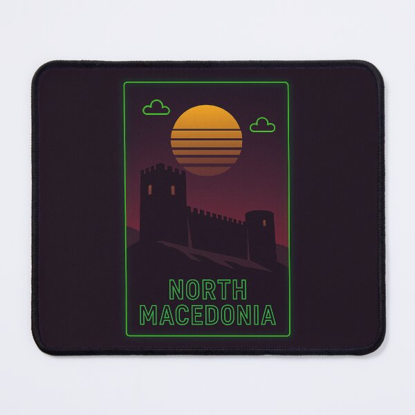 Item preview, North Macedonia Neon Travel designed and sold by Thistle-TShop.