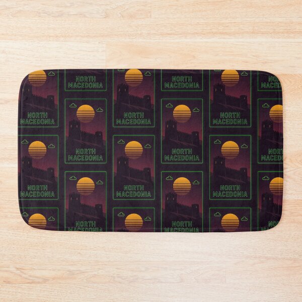 Item preview, North Macedonia Neon Travel designed and sold by Thistle-TShop.