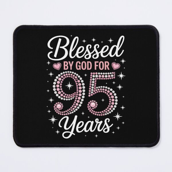 Item preview, Blessed by God for 95 Years Old 95th Birthday Party B-Day designed and sold by repconomArt.
