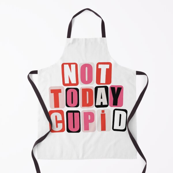 Item preview, Not Today Cupid – Anti Valentine Funny Typography Design designed and sold by PatiMood.
