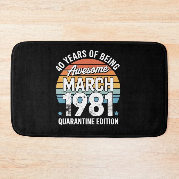 Item preview, Born March 1981 40th Quarantine Bithday Gift Made in 1981 designed and sold by repconomArt.