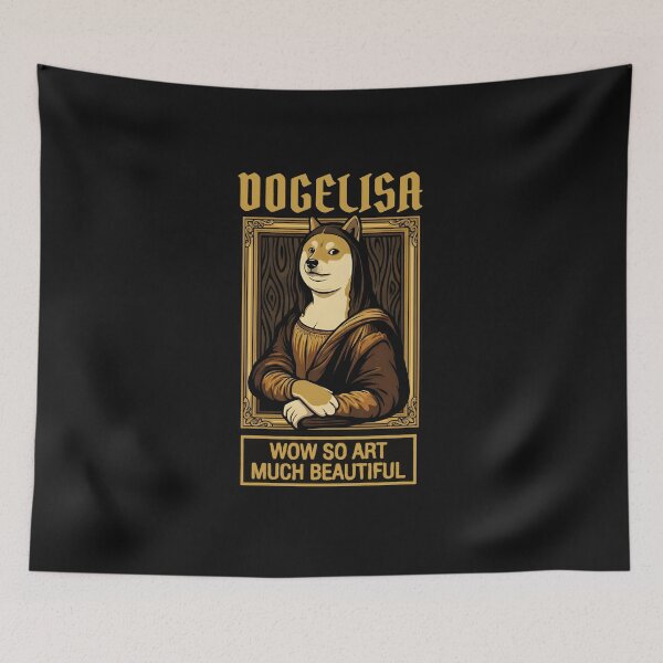 Item preview, Dogelisa Meme Poster - Funny Doge Mona Lisa Renaissance Art Parody designed and sold by AdyKurniawan.