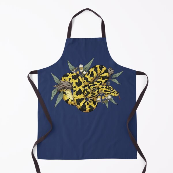 Item preview, Yellow Carpet Python with Eucalyptus Blossoms designed and sold by BirdsnStuff.