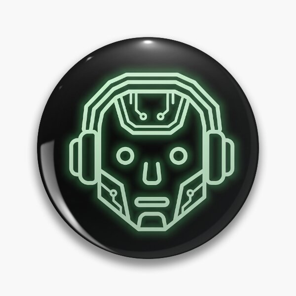 Item preview, Minimal Neon AI Robot Face designed and sold by MAX820.