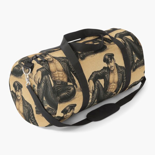 Item preview, Vintage Gay Leather Chill Ukiyo‑e Series Gay Pride Graphic Design designed and sold by ItsAKinkThing.