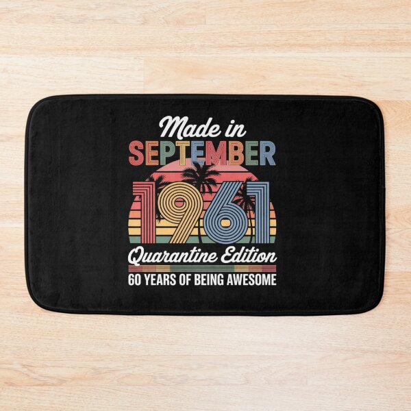Item preview, Born September 1961 60th Quarantine Bithday Made in 1961 designed and sold by repconomArt.