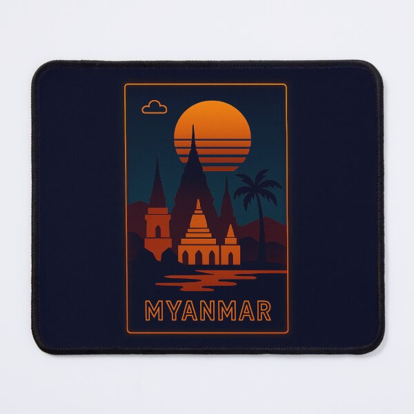 Item preview, Myanmar Neon Travel designed and sold by Thistle-TShop.