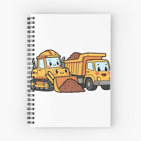 Item preview, Cute Bulldozer and Dump Truck designed and sold by 4AGift.