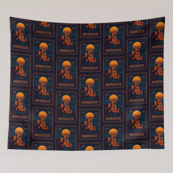 Item preview, Morocco Neon Travel designed and sold by Thistle-TShop.