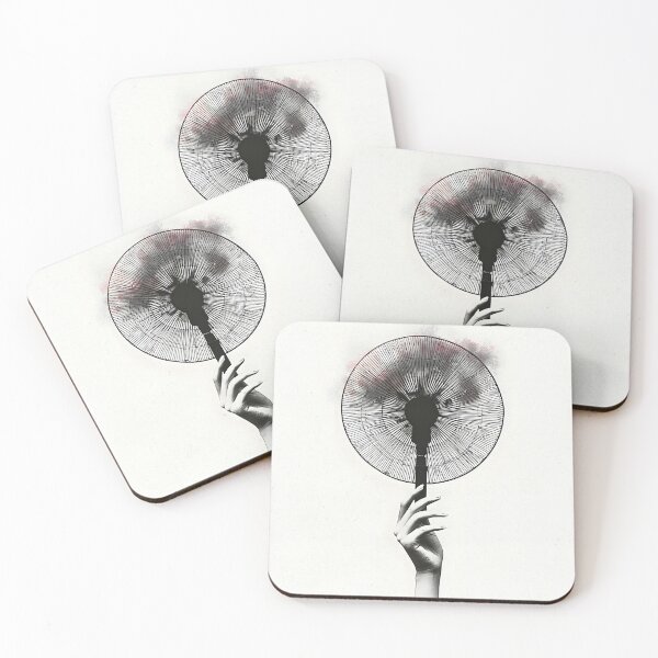 Item preview, Modern Muse Handheld Fan | Minimalist Industrial Line Art Sketch designed and sold by FlowNestStudio.