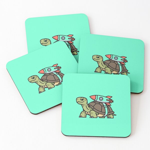Item preview, Rocket Powered Turtle Funny Vector Minimal Space Race designed and sold by INNER WINNER YOU.