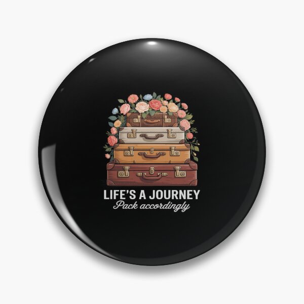 Item preview, Life's A Journey Pack Accordingly Flower Suitcases Travelers designed and sold by HORIZBoutique.